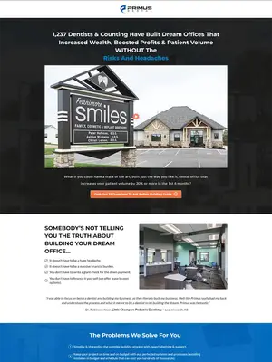 Primus Dental, website