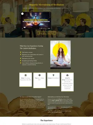 Magnetic Microdosing, event sales page
